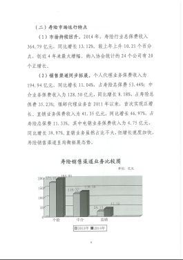 2014年湖南保险市场运行分析报告12页.rar